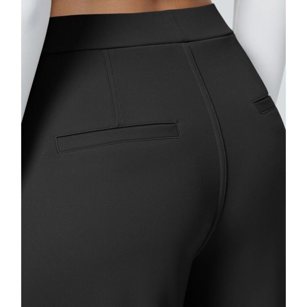 Halara S Regular Black DayStretch High Waisted Straight Leg Work Pants NWT - Picture 5 of 6